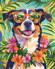 Laden Sie das Bild in den Galerie-Viewer, Malen nach Zahlen Figured'Art – Hund im Urlaub