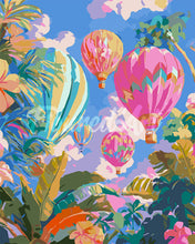 Laden Sie das Bild in den Galerie-Viewer, Malen nach Zahlen Figured'Art – Dschungel-Heißluftballons