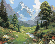 Laden Sie das Bild in den Galerie-Viewer, Malen nach Zahlen Figured'Art – Gletscherbach