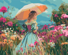 Laden Sie das Bild in den Galerie-Viewer, Malen nach Zahlen Figured'Art – Dame der Wildblumen