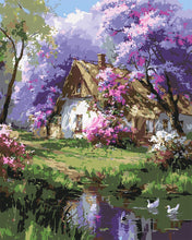 Laden Sie das Bild in den Galerie-Viewer, Malen nach Zahlen Figured'Art – Jacaranda-Häuschen