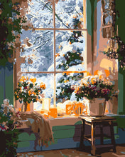 Laden Sie das Bild in den Galerie-Viewer, Malen nach Zahlen Figured'Art – Romantischer Winter