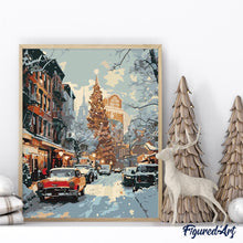 Laden Sie das Bild in den Galerie-Viewer, New Yorker Winterstraße