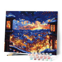 Laden Sie das Bild in den Galerie-Viewer, Leuchtende Winternacht