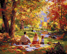 Laden Sie das Bild in den Galerie-Viewer, Malen nach Zahlen Figured'Art – Familienpicknick im Herbst