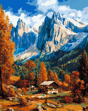 Laden Sie das Bild in den Galerie-Viewer, Malen nach Zahlen Figured'Art – Herbst in den Dolomiten