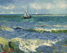 Laden Sie das Bild in den Galerie-Viewer, Malen nach Zahlen Figured'Art – Seestück bei Les Saintes-Maries-de-la-Mer - Van Gogh