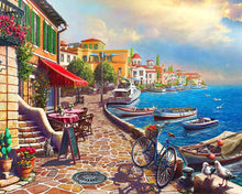 Laden Sie das Bild in den Galerie-Viewer, Malen nach Zahlen Figured'Art – Mediterraner Morgenspaziergang