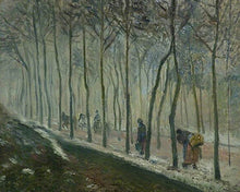 Laden Sie das Bild in den Galerie-Viewer, Malen nach Zahlen Figured'Art – Die Straße, die Wirkung des Schnees - Pissarro 