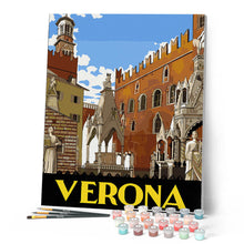Laden Sie das Bild in den Galerie-Viewer, Verona Vintage-Poster