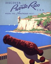 Laden Sie das Bild in den Galerie-Viewer, Malen nach Zahlen Figured'Art – Puerto Rico Vintage-Poster