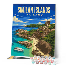 Laden Sie das Bild in den Galerie-Viewer, Reiseposter Similan-Inseln