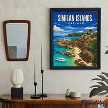Laden Sie das Bild in den Galerie-Viewer, Reiseposter Similan-Inseln