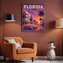 Laden Sie das Bild in den Galerie-Viewer, Vintage-Poster Floridas violetter Himmel