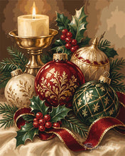 Laden Sie das Bild in den Galerie-Viewer, Malen nach Zahlen Figured'Art – Festliche Weihnachtsdekorationen