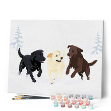 Laden Sie das Bild in den Galerie-Viewer, Winterliches Hundespiel