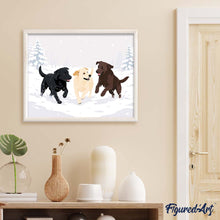 Laden Sie das Bild in den Galerie-Viewer, Winterliches Hundespiel