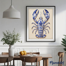 Laden Sie das Bild in den Galerie-Viewer, Hummer im Delft-Stil