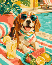 Laden Sie das Bild in den Galerie-Viewer, Malen nach Zahlen Figured'Art – Sommerliches Wedeln