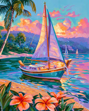 Laden Sie das Bild in den Galerie-Viewer, Malen nach Zahlen Figured'Art – Paradies des Seemanns