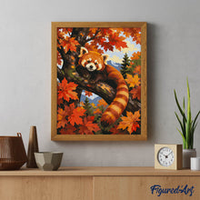 Laden Sie das Bild in den Galerie-Viewer, Roter Panda im Ahornbaum