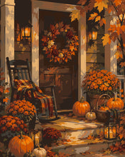 Laden Sie das Bild in den Galerie-Viewer, Malen nach Zahlen Figured'Art – Gemütliche Herbstveranda