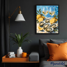 Laden Sie das Bild in den Galerie-Viewer, Austern und Wein