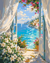 Laden Sie das Bild in den Galerie-Viewer, Malen nach Zahlen Figured'Art – Mediterrane Aussicht