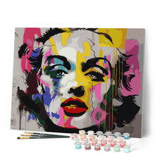 Laden Sie das Bild in den Galerie-Viewer, Pop-Art-Graffiti-Porträt