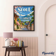 Laden Sie das Bild in den Galerie-Viewer, Reiseposter Seoul