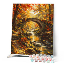 Laden Sie das Bild in den Galerie-Viewer, Brücke im Herbstwald