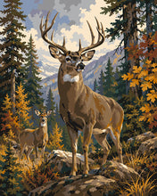 Laden Sie das Bild in den Galerie-Viewer, Malen nach Zahlen Figured'Art – Majestätischer Wildhirsch