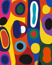 Laden Sie das Bild in den Galerie-Viewer, Malen nach Zahlen Figured'Art – Tribal Geometrische Abstraktion