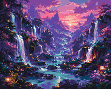 Laden Sie das Bild in den Galerie-Viewer, Malen nach Zahlen Figured'Art – Mystisches Wasserfalltal