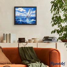 Laden Sie das Bild in den Galerie-Viewer, Segeln im Blau