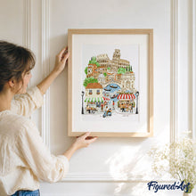 Laden Sie das Bild in den Galerie-Viewer, Geschenkset Malen nach Zahlen - Dolce Vita in Italien
