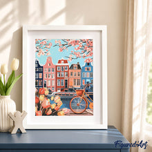 Laden Sie das Bild in den Galerie-Viewer, Geschenkset Malen nach Zahlen - Frühling in Amsterdam