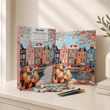 Laden Sie das Bild in den Galerie-Viewer, Geschenkset Malen nach Zahlen - Frühling in Amsterdam