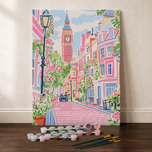 Laden Sie das Bild in den Galerie-Viewer, Geschenkset Malen nach Zahlen - London in Pastelltönen