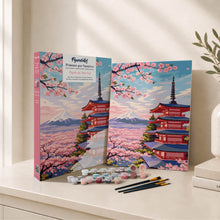 Laden Sie das Bild in den Galerie-Viewer, Geschenkset Malen nach Zahlen - Fuji-Pagode
