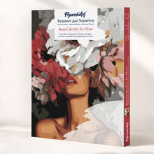 Laden Sie das Bild in den Galerie-Viewer, Geschenkset Malen nach Zahlen - Schönheit hinter Blumen Figured'Art