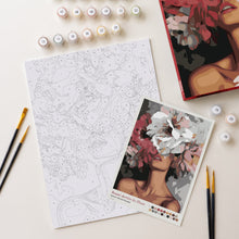 Laden Sie das Bild in den Galerie-Viewer, Geschenkset Malen nach Zahlen - Schönheit hinter Blumen