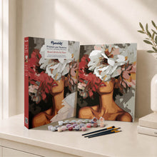 Laden Sie das Bild in den Galerie-Viewer, Geschenkset Malen nach Zahlen - Schönheit hinter Blumen