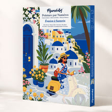Laden Sie das Bild in den Galerie-Viewer, Geschenkset Malen nach Zahlen - Santorini-Auszeit Figured'Art