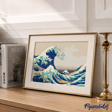 Laden Sie das Bild in den Galerie-Viewer, Geschenkset Malen nach Zahlen - Die große Welle vor Kanagawa
Katsushika Hokusai