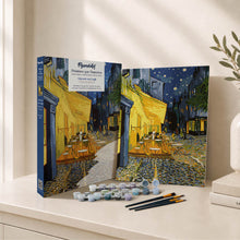 Laden Sie das Bild in den Galerie-Viewer, Geschenkset Malen nach Zahlen - Caféterrasse am Abend
Vincent van Gogh