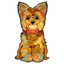 Laden Sie das Bild in den Galerie-Viewer, 2D Holzpuzzle – Yorkshire-Terrier