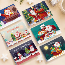 Laden Sie das Bild in den Galerie-Viewer, Malen nach Zahlen 6er-Pack DIY Weihnachtskarten - Serie 5