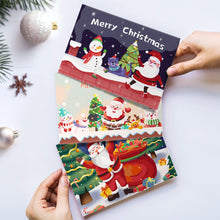 Laden Sie das Bild in den Galerie-Viewer, Malen nach Zahlen 6er-Pack DIY Weihnachtskarten - Serie 5