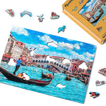 Laden Sie das Bild in den Galerie-Viewer, Holzpuzzle Erwachsene - Venezianische Kanalszene